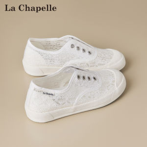 La Chapelle | Giày Bệt Thoáng Khí Ren Đính Nút