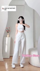 [Duy nhất 20H 10.11 - 13.11 Mua 2 giảm 10%] (Có Big size) Quần suông nữ ống suông rộng cạp cao ôm body khóa trước dài 95cm.