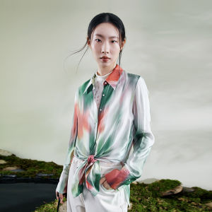 Influencer Style High-end Fashionable Blouse Loose Floral Print