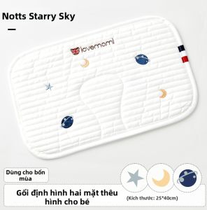lovemami | Gối Hình Mây Cho Bé Thông Khí Chống Trào Ngược Bằng Gạc Cotton