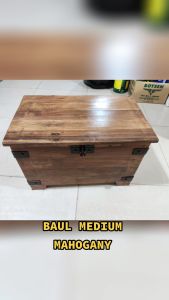 SOLID WOOD BAUL STORAGE/ TABLE (LARGE/MEDIUM/SMALL)