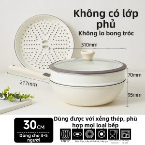 Redchef | Chảo Titan Chống Dính Không Phủ Lớp Cho Bếp Từ & Bếp Gas