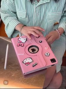 เคสฝาพับ หมุนได้ 360° เคส สำหรับ Redmi Pad SE 11 8.7 redmi pad 6s pro 12.4 redmi pad pro 12.1 Redmi Pad 2 11 2025 เคสหนัง ลายการ์ตูน น่ารัก