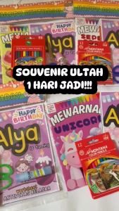 Souvenir Ulang Tahun Anak Custom Premium Kekinian Laki Laki Perempuan 1 HARI JADI Paket Bingkisan Sovenir Hampers Ultah Murah Grosir Lusinan