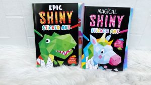 Epic / Magical Shiny Sticker Art Book (Create and Colour 12 Mosaic!)