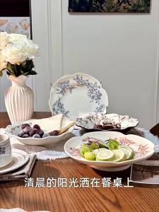 Yomerto | French Retro Ceramic Underglaze High-End Dishes Plate