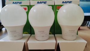 BÓNG ĐÈN LED BÚP MPE 9W TRẮNG /VÀNG (BÓNG BULB ) CHÍNH HÃNG MPE