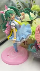 Bandai | Anime Figure Wedding Dress Action Figures Kawaii Swimsuit Vocaloid PVC Collectible Model Toys Girl Gift