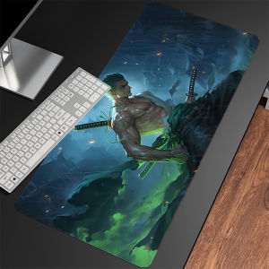 Bandai | Popular Mouse Pad Anime Desk Mat Computer Keyboard Pad Gaming Cabinet Gamer Accessories Carpet O-one P-piece Zoro Large Mousepad