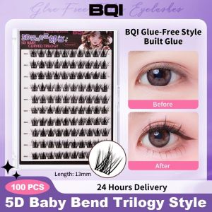 100-120 Cluster New Chinese Style Glue Free False Eyelashes New Upgraded Softer Natural Self-Adhesive Eyelash Set