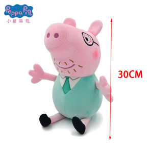 Peppa Pig Figure Plush Doll George 8 Friends Cartoon Model Anime Pig Dad Pig Mother Plush Toy For Childrens Birthday Gift