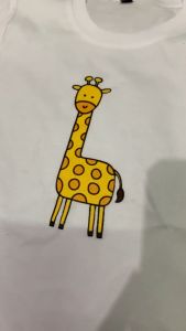 ATASAN KAOS KIDS ANAK COWOK PEREMPUAN COTTON KATUN LENGAN PENDEK UMUR 2 13 TAHUN GIRAFFE JERAPAH