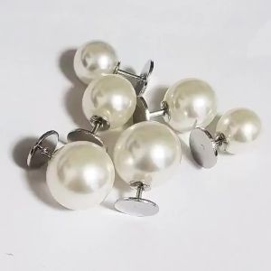 30pcs Pearl Brooch Buttons No Sew Buttons DIY Decoration Buttons for Shirts Dress Sweaters Coat Shawl Hat Shoes