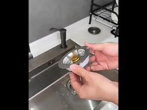Kitchen Sink Drain StrainerAnti-Clogging Sink Food Catcher Basket Odor Filter Sink Plug Bounce Core
