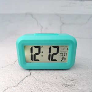 Mini Table LED Digital Electronic Alarm Clock Wake Up Students Worker Snooze Mute for Bedroom Office Temperature Calendar Clock