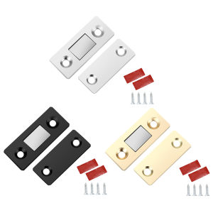 【New Arrival】2pcs Strong Magnetic Punch-Free Door Catch Latch Screw Holes Wardrobe Stopper
