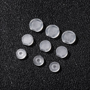 Neutral Transparent round Ear Clip Sets of C- Shaped Mosquito Coil Ear Clip Pads Earrings Accessories Anti-Pain Earring Ear Clip Non Slip