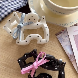 Jepit Rambut Model Anjing Pita Kekinian Korea Jedai Wanita Ribbon Dewasa Anak Hair Clips Dog Bow Shape Aesthetic Fashion
