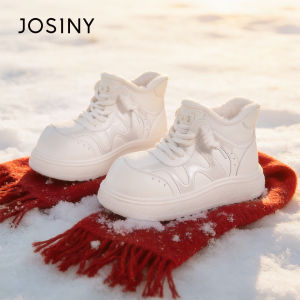 Josiny | Fur-lined High-top Snow Boots Slip-resistant