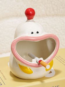 Hộp Đựng Thuốc Lá Gốm Sáng Tạo Phòng Khách Văn Phòng Bàn Trà Chống Bụi Thuốc Lá Hiện Đại Tối Giản Trang Trí Cá Nhân