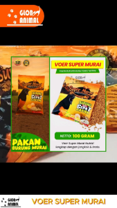 VOER SUPER MURAI 100GRAM pakan burung murai batu voer jangkrik kroto