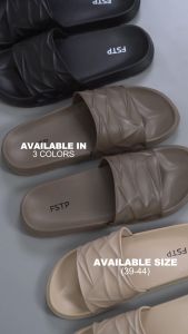 Footstep Footwear Sandal Pria Slide Flux Black Original Sandal