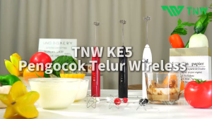 TNW KE5 Alat Kocok Telur Elektrik Pengaduk Kopi Elektrik Mini Hand Mixer Pengocok Telur Pengaduk Telor Milk Frother USB Rechargeable