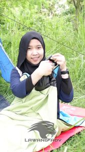 sleeping bag polar UL + bantal / sleeping bag bantal ori lawang adv