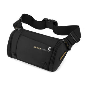 Casual Mens Crossbody Chest Bag Large Capacity Single Shoulder Outdoor Mobile Phone Motorcycle Bag Sports Waist Bag Nylon Fabric Zipper Closure