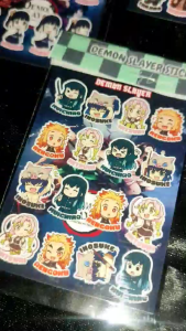 LUCSMART printsNcrafts DEMON SLAYER Inspired Fan Made Stickers / Unofficial Kiss Cut Stickers / Peel Off Stickers