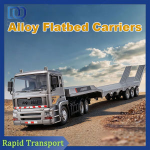 Alloy Flaptbed Carriers Remote Control Extended Trailer Engineering Truck Transport Truck Toy Outdoor Activities Toy