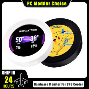 CPU Watercooler Monitor 2.1 Inch IPS Real Time Screen Dynamic Display Temperature For 120/240/360 AIO Cooler USB Freely AIDA64