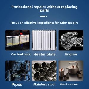 AIGAO | High-Temperature Resistant Repair and Sealing Agent for Engine Cylinder Cracks Transmission Oil Tank Radiator and Metal Cast Iron Copper Steel and Aluminum Alloy