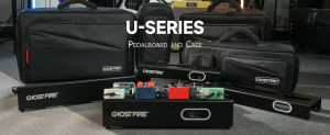 Ghost Fire Guitar Pedal Board Ultrathin Aluminum Effect Pedalboard with Carry Bag U series (UP-02 Deluxe suit)