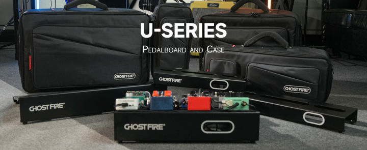 Ghost Fire Guitar Pedal Board Ultrathin Aluminum Effect Pedalboard with Carry Bag U series (UP-01 Deluxe suit)
