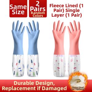 Waterproof Warm Thick Rubber Gloves