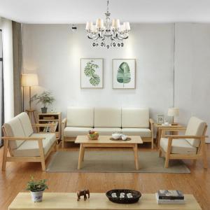 BOJIAJIAJU | Ghế Sofa Tách rời cho Không gian Nhỏ Gỗ Cứng