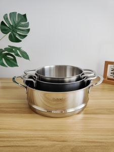 Deep Steaming Basket Chockmen Stainless Steel 18-10 Household Steamer Pot Grids Steaming Rack for Steamed Buns Cooking Utensils