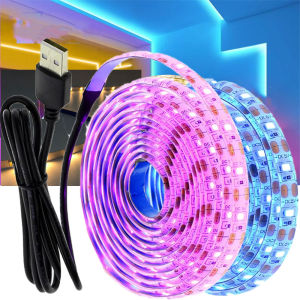 USB Hand Sweep Cabinet Light LED Strip Indoor Flexiable Lamp Smart Switch Brightness Adjustable Tape for Closet Stairs