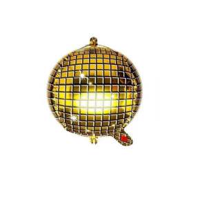 Balon BOLA DISKO 4D / Balon Foil Disco Ball Lampu Disko