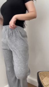 MON Kulot Rib Knit: Celana Panjang Wanita Kulot Rajut Panjang