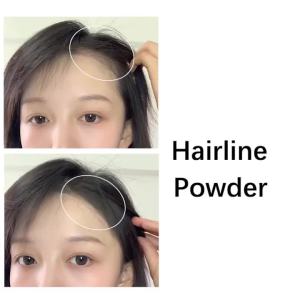 2pcs Waterproof Hairline & Quick Touch-Up Hair Stick Root Concealer Pen Instant Grey Coverage with Easy Blend Powder Stick Set