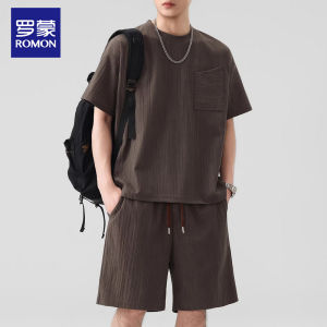 ROMON | Bộ Áo Thun Dạ Quang Nhẹ và Quần Short Nhanh Khô Nam