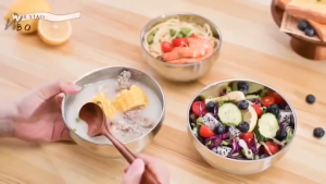 304 stainless steel Food gradebowl thickened double-layer insulated rice bowl household anti drop