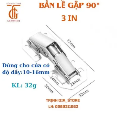 Bản lề cửa tủ không khoan cho tủ bếp bản lề gập giảm chấn bản lề ếch inox