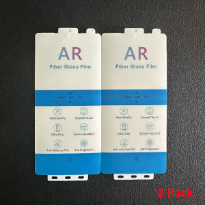 2 Pack AR Anti-Reflection Fiber Film For iPhone 16 Pro Max 15 Pro HD Clear AR Film Screen Protector Bubble-Free Not Glass