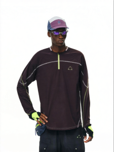 FPA | Moisture Wicking Quick Dry Half Zip Contrast Stitch Tee