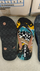 H&N Online Shop - Sandal Jepit Anak Tanggung Lelaki Distro ANDO DOMINATE / ANDO FELLO - Size 34-37