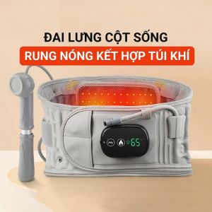 Đai Lưng Cột Sống Thoát Vị Đĩa Đệm Z5 Massage Rung Nóng Kết Hợp Túi Khí Đai Hơi Kéo Dãn Cột Sống Giảm Đau Thắt Lưng
