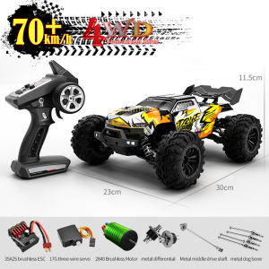 JJRC Q105 1:18 Remote Control Car 25KM/h With Led Lights 2.4G Inductor RC Off-Road Cars High Speed Brushless Motor Children Toys
